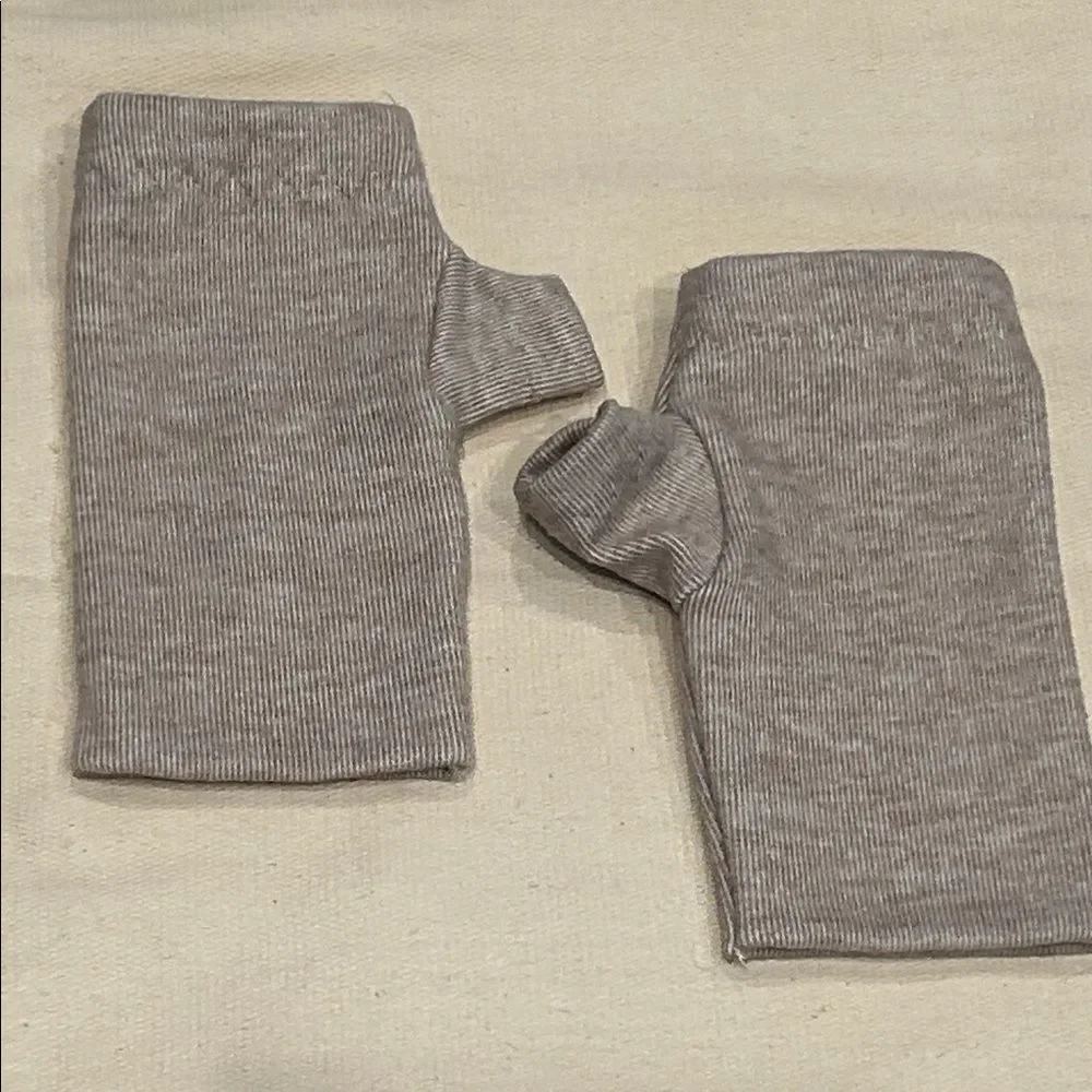 Fingerless Gloves two Layer Ultra Soft Jersey tan Fingerless Gloves